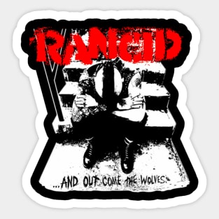 Rancid Merchandise And Out Come The Wolves Sticker